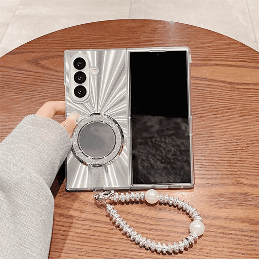 Folding Mirror Stand Case Cover for Samsung Fold Series