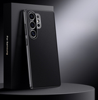 Hidden Magnetic Ring Luxury Leather Case Cover for Samsung S Series