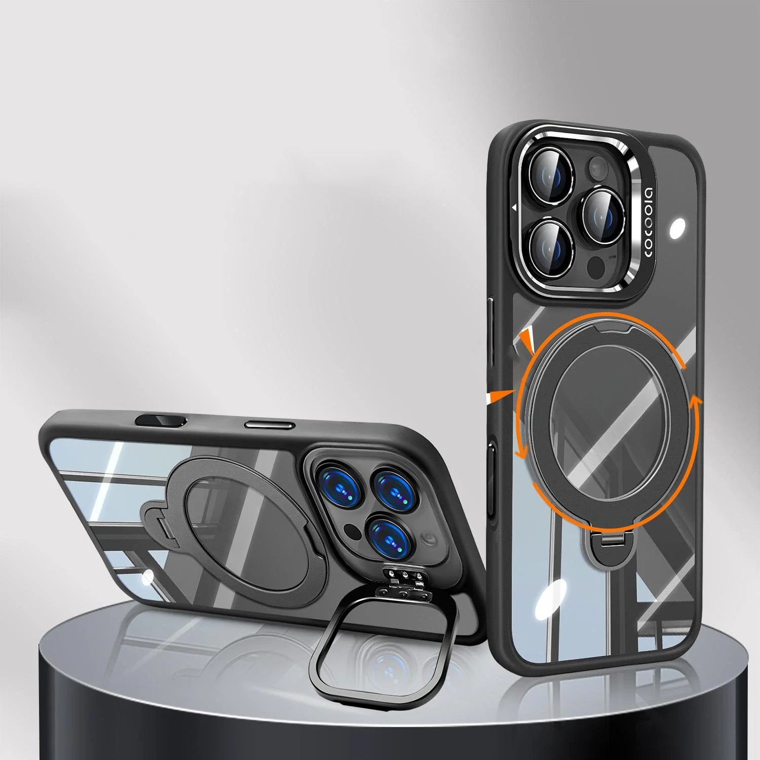 Metal Lens Holder Case Cover for iPhone