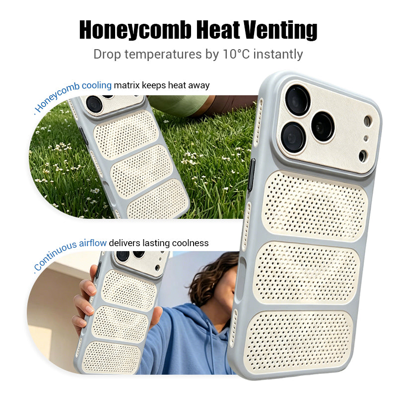 Breathable Honeycomb Vent MagSafe iPhone Case