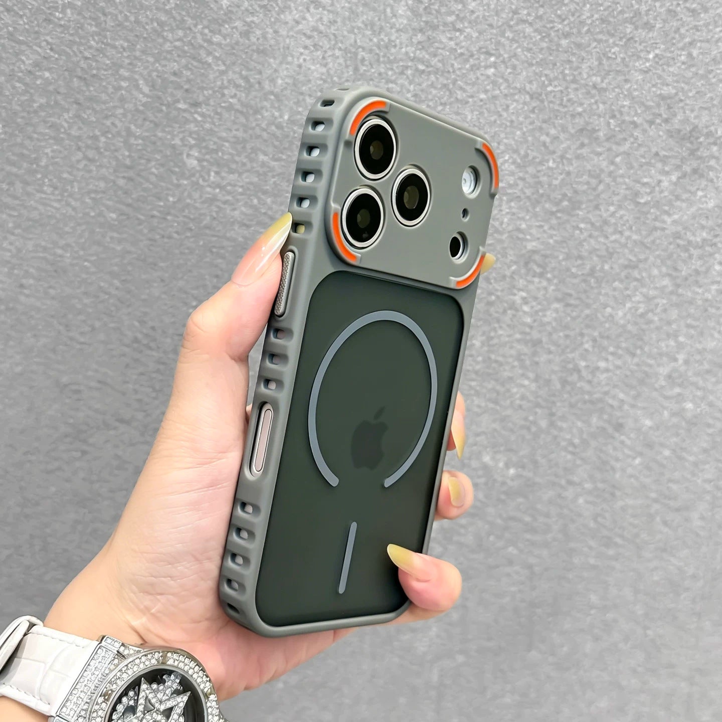 Magnetic Compatible Ventilated Case Cover for iPhone