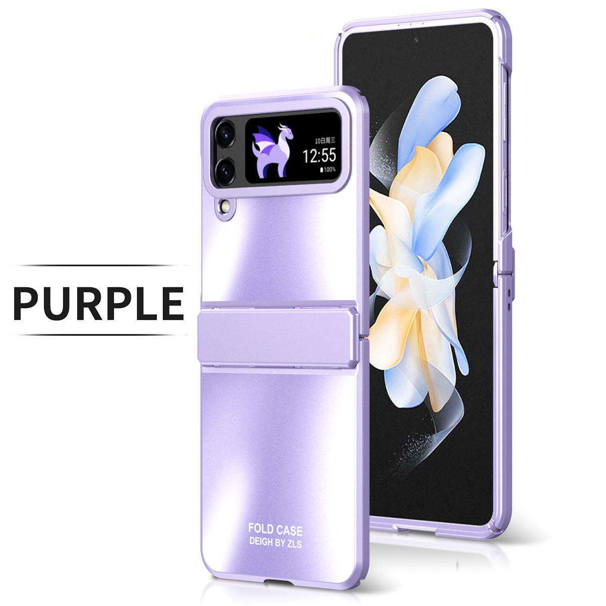 One-piece Metal All-around Protective Case Cover for Samsung Flip Series