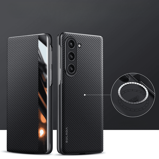 Business Flip Leather Case Cover for Samsung Fold Series