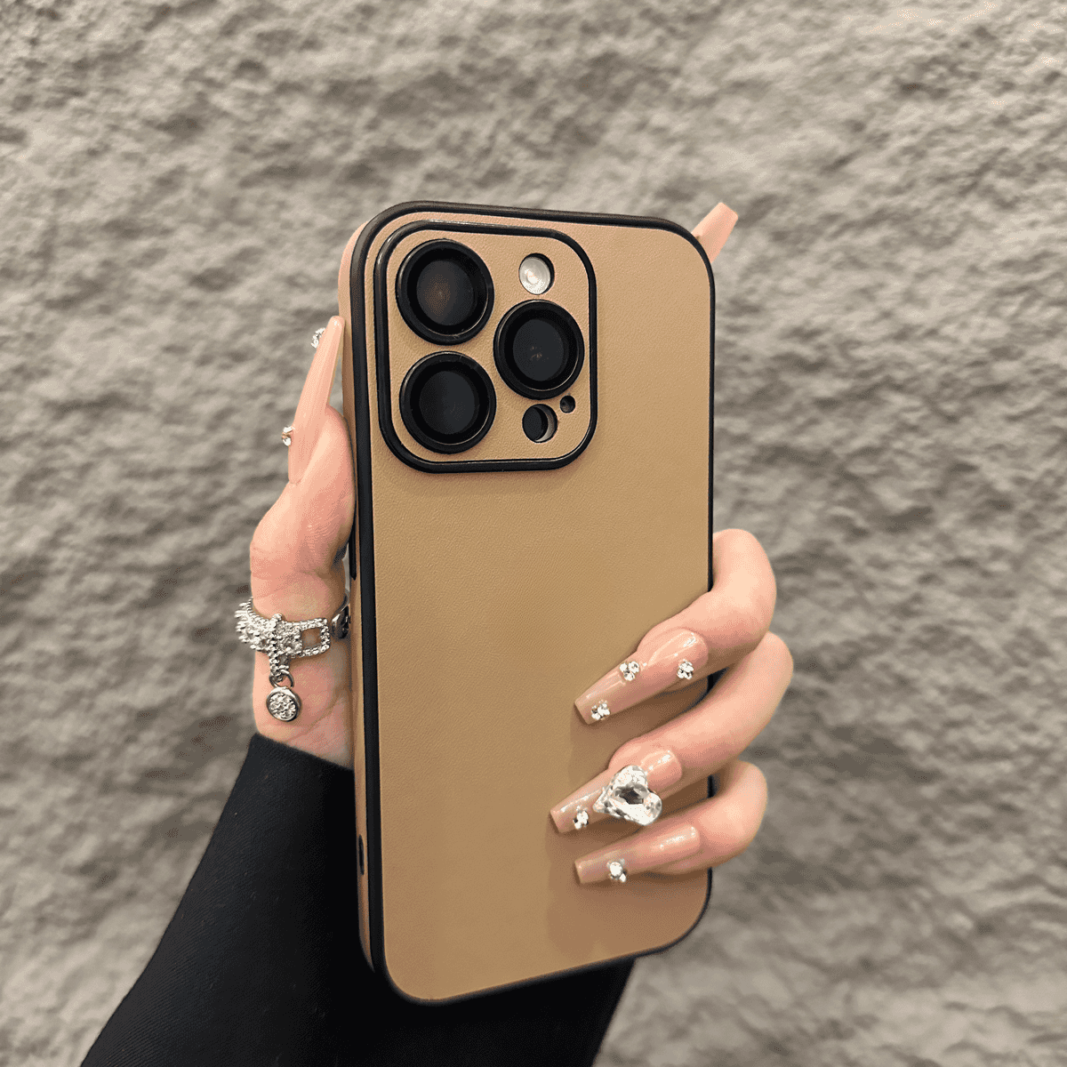 Leather Lens Protective Frame Case Cover for iPhone——🔥Second Item at 40% Off
