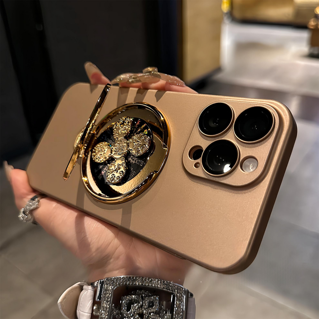 Lucky Wheel Folding Stand Case Cover for iPhone