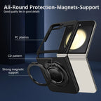 Strong Magnetic Suction Ring Holder Shell Case Cover for Samsung Flip Series