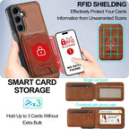Magnetic Holder Card Case Cover for Samsung S Series