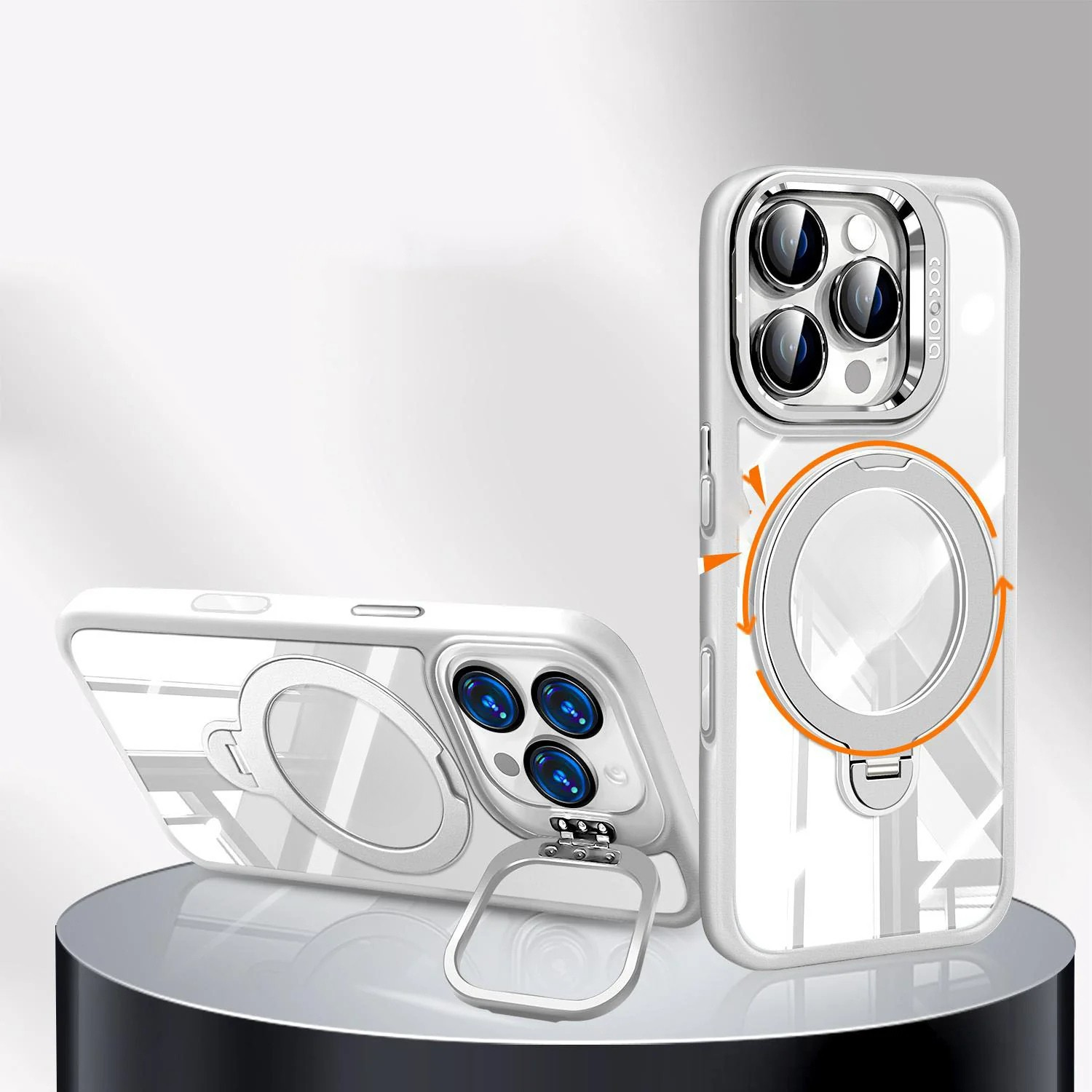 Metal Lens Holder Case Cover for iPhone