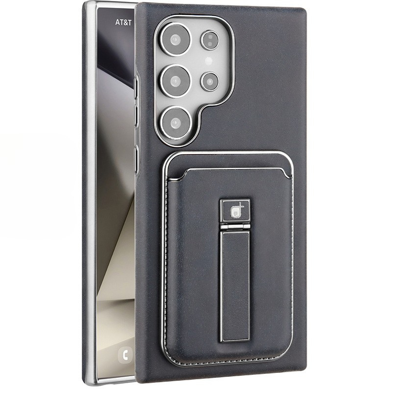 Leather Magnetic Card Case Holder Case Cover for Samsung S Series
