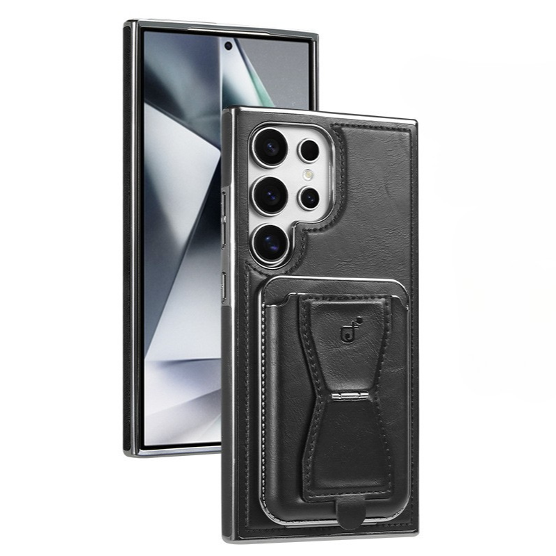 Leather Magnetic Card Case Cover for Samsung S Series