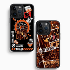 Gilt Glass Doberman Pinscher Patterned Case Cover for iPhone