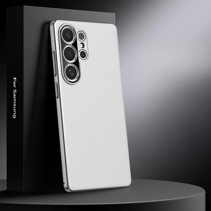 Hidden Magnetic Ring Luxury Leather Case Cover for Samsung S Series