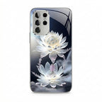Snow Lotus Magsafe Tempered Glass Case Cover for Samsung S Series