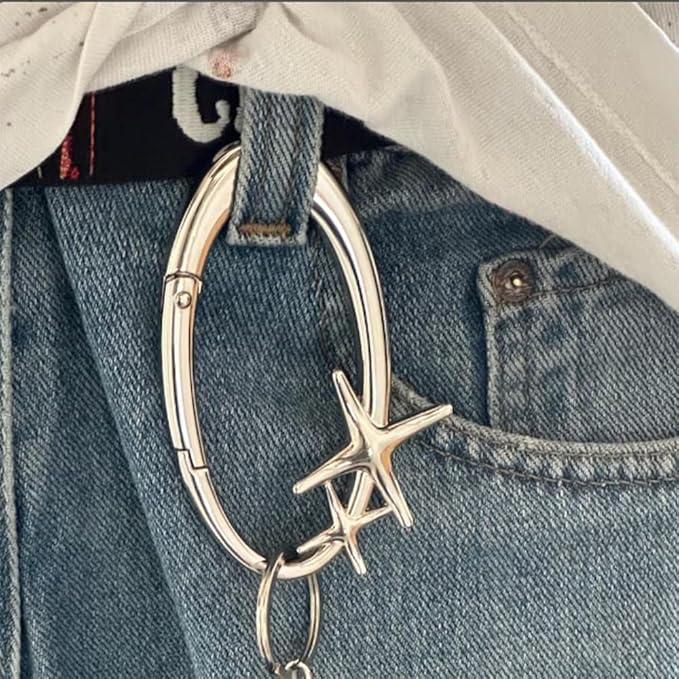 🔗✨ Y2K METAL KEYCHAIN – Your Keys Just Got a Glow-Up! ✨🔗