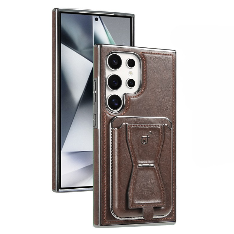Leather Magnetic Card Case Cover for Samsung S Series