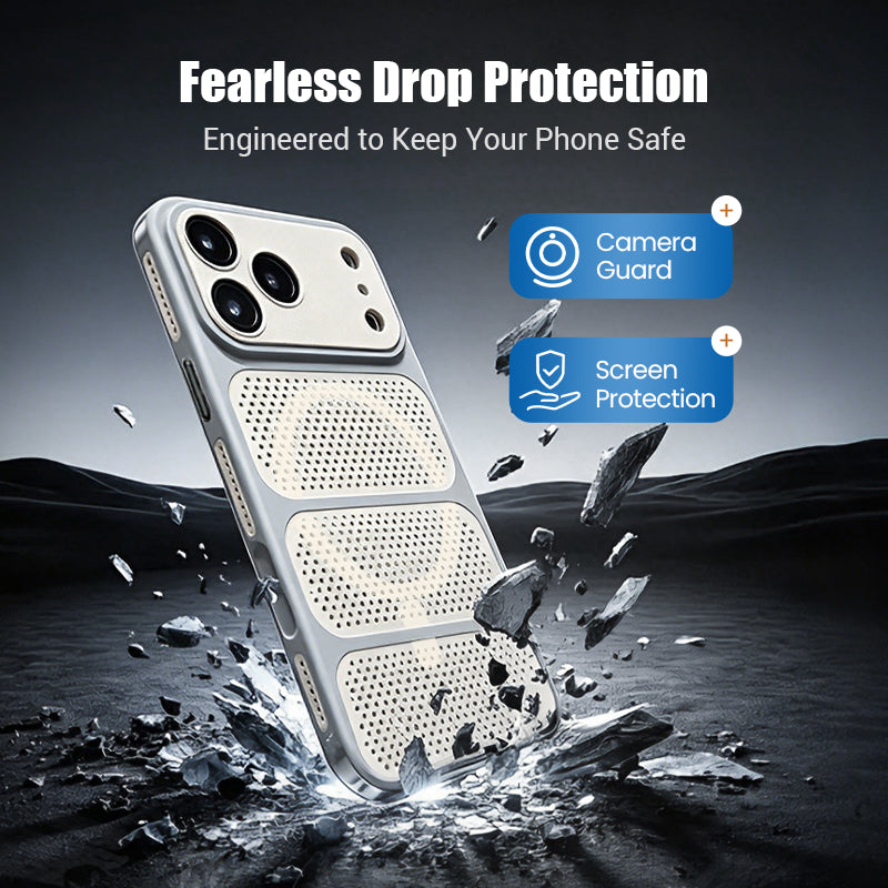 Breathable Honeycomb Vent MagSafe iPhone Case