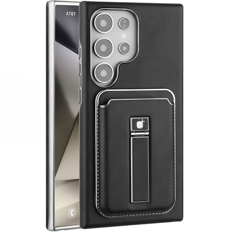 Leather Magnetic Card Case Holder Case Cover for Samsung S Series
