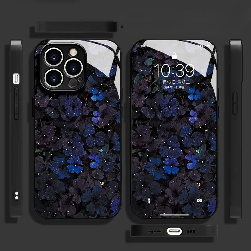 Midnight Bloom Where Mystery Meets Case Cover for iPhone