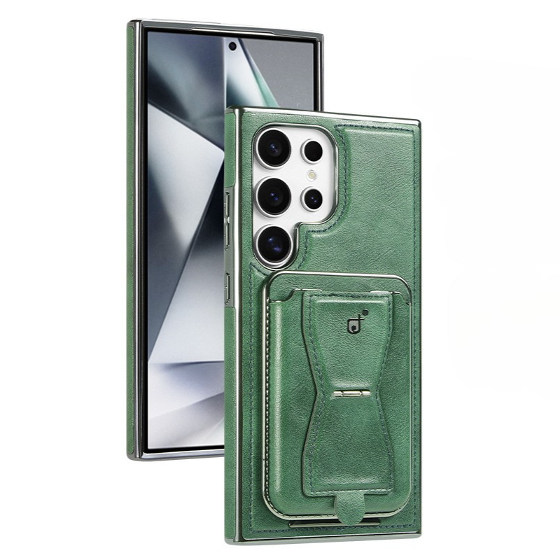 Leather Magnetic Card Case Cover for Samsung S Series