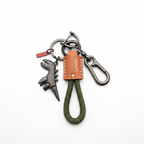 Aluminum Alloy Dinosaur Charm Paired with a Hand-woven Bracelet-🔥Second Item at 40% OFF