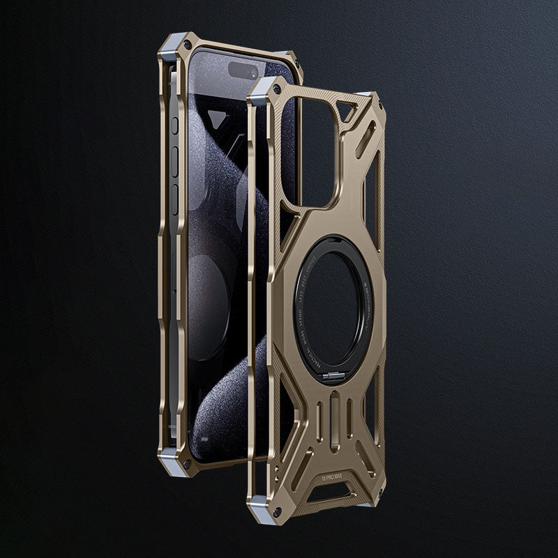 External Alloy Skeleton Case Cover for iPhone