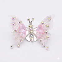Diamond Butterfly Ornament with Fluttering Wings