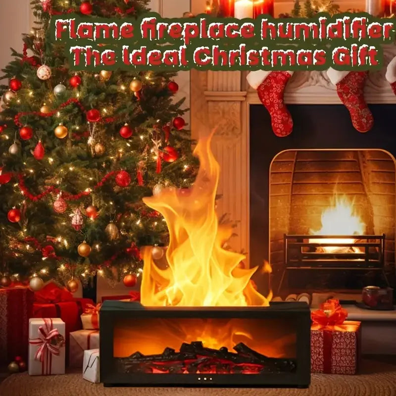 🔥 50% OFF – LAST DAY! 💦 Humidifier with fireplace effect – 7 LED colors and remote control, soothing atmosphere for home/office 🌙📦