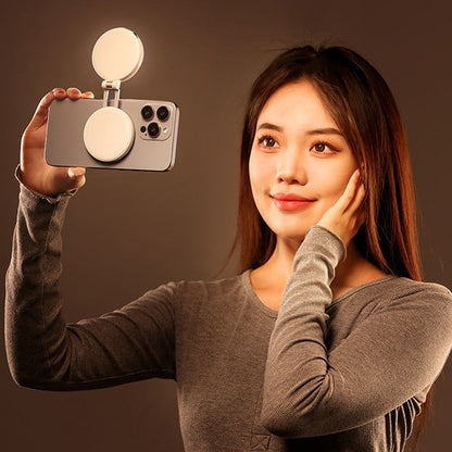 🏆Flash Sale⚡ 50K+ SOLD! Almost Gone-💥 3-in-1 Magnetic Beauty Selfie Light for Phones