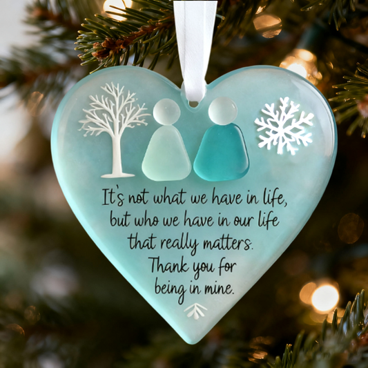 💙Heart-Shaped Sea Glass Friendship Decor🌊✨ Shaped by Nature & Crafted by Hand!