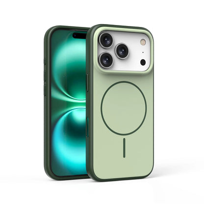 Matte Back Panel with Soft Silicone Edge Case Cover for iPhone