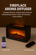 🔥 50% OFF – LAST DAY! 💦 Humidifier with fireplace effect – 7 LED colors and remote control, soothing atmosphere for home/office 🌙📦