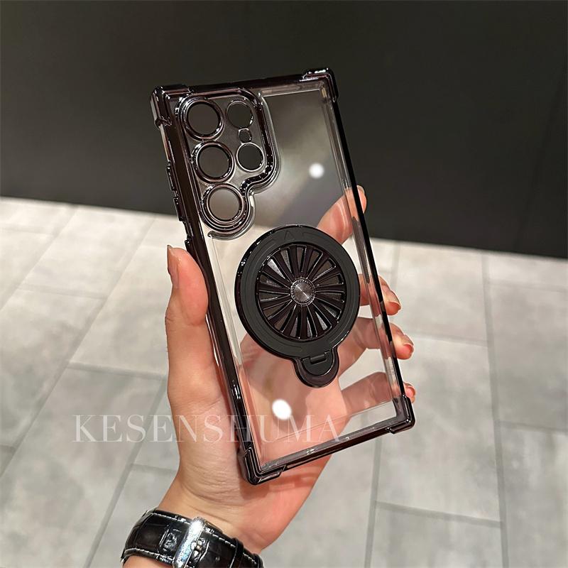 Electroplated Windmill Stand Case Cover for Samsung S Series