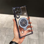 Electroplated Windmill Stand Case Cover for Samsung S Series