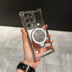 Electroplated Windmill Stand Case Cover for Samsung S Series