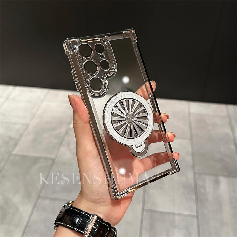 Electroplated Windmill Stand Case Cover for Samsung S Series