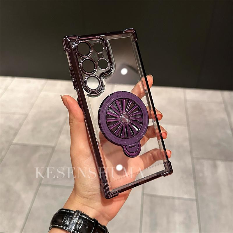 Electroplated Windmill Stand Case Cover for Samsung S Series