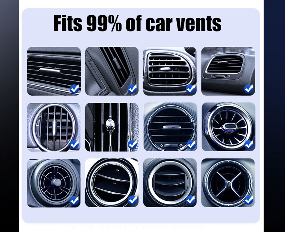 Smart 2-In-1 Auto-Rotating Car Phone Holder & Wireless Charger