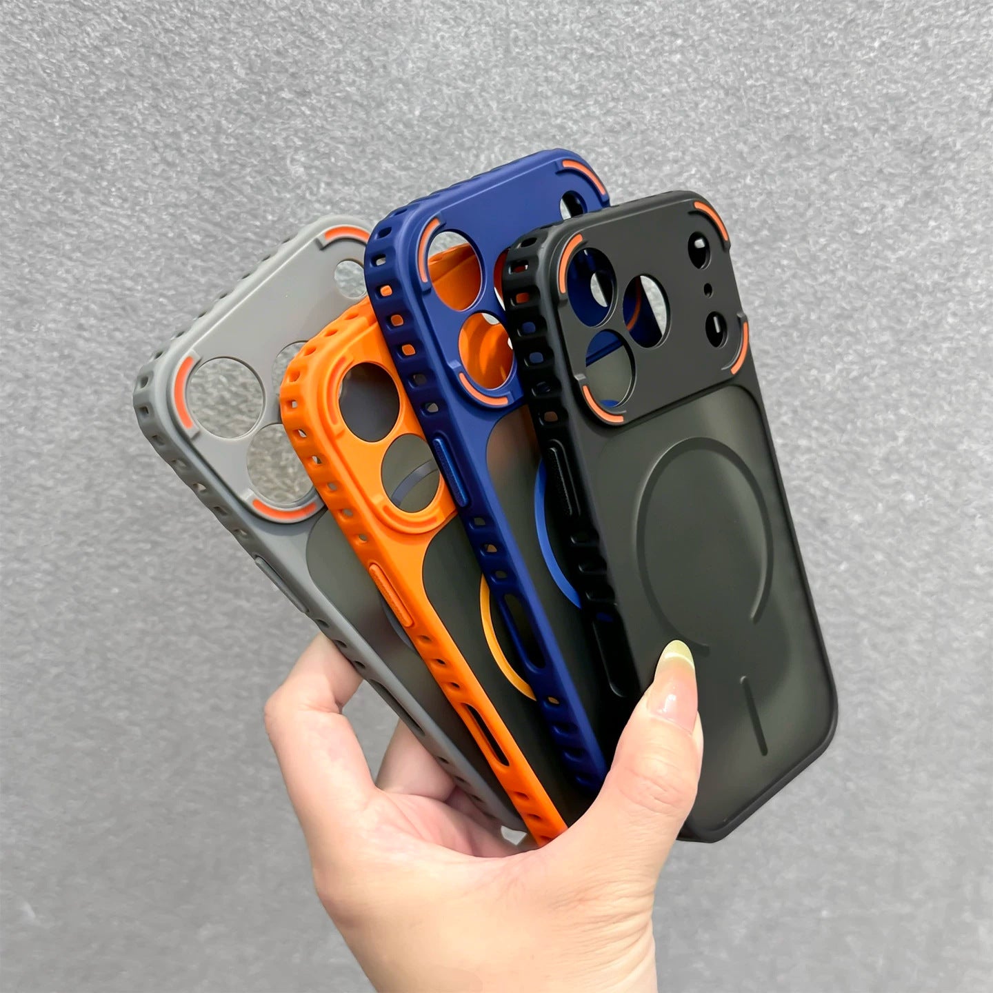 Magnetic Compatible Ventilated Case Cover for iPhone