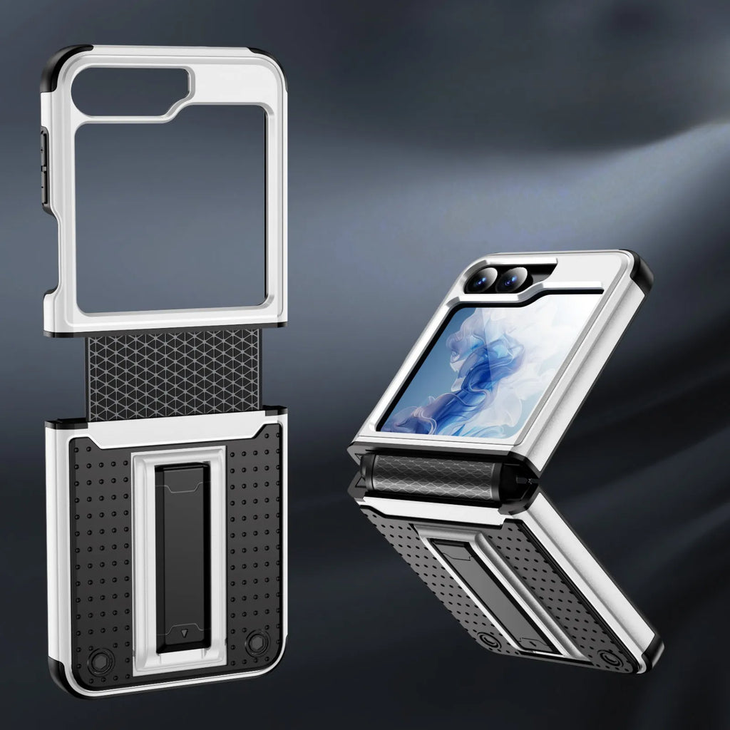 Military-grade Drop Protection with Stand Case Cover for Samsung Flip Series