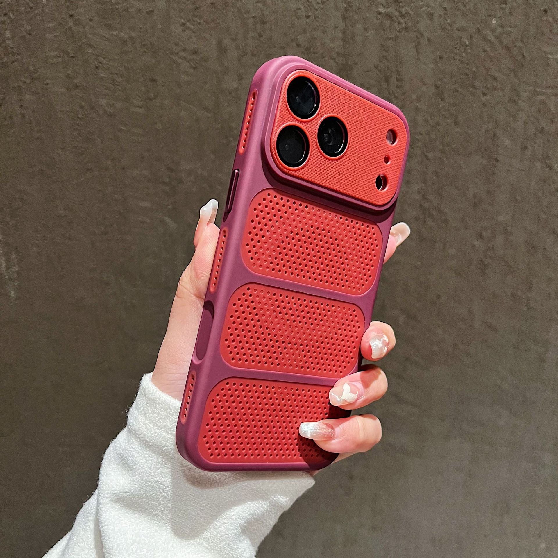 Breathable Honeycomb Vent MagSafe iPhone Case