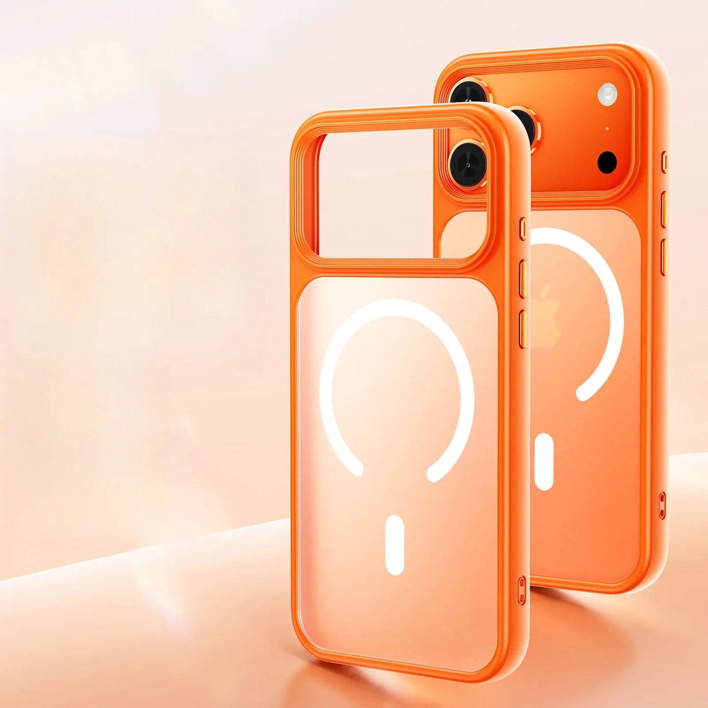Skin feel Peeling Semi-transparent Magnetic function Case Cover for iPhone