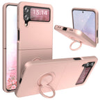 Liquid Soft Silicone Miniature Finger Buckle Case Cover for Samsung Flip Series