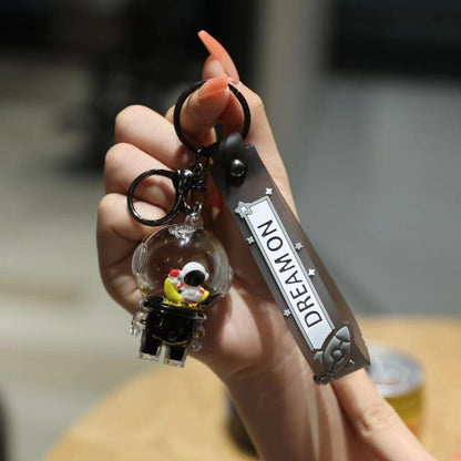The Floating Astronaut Keychain - A Mini Universe in Your Pocket