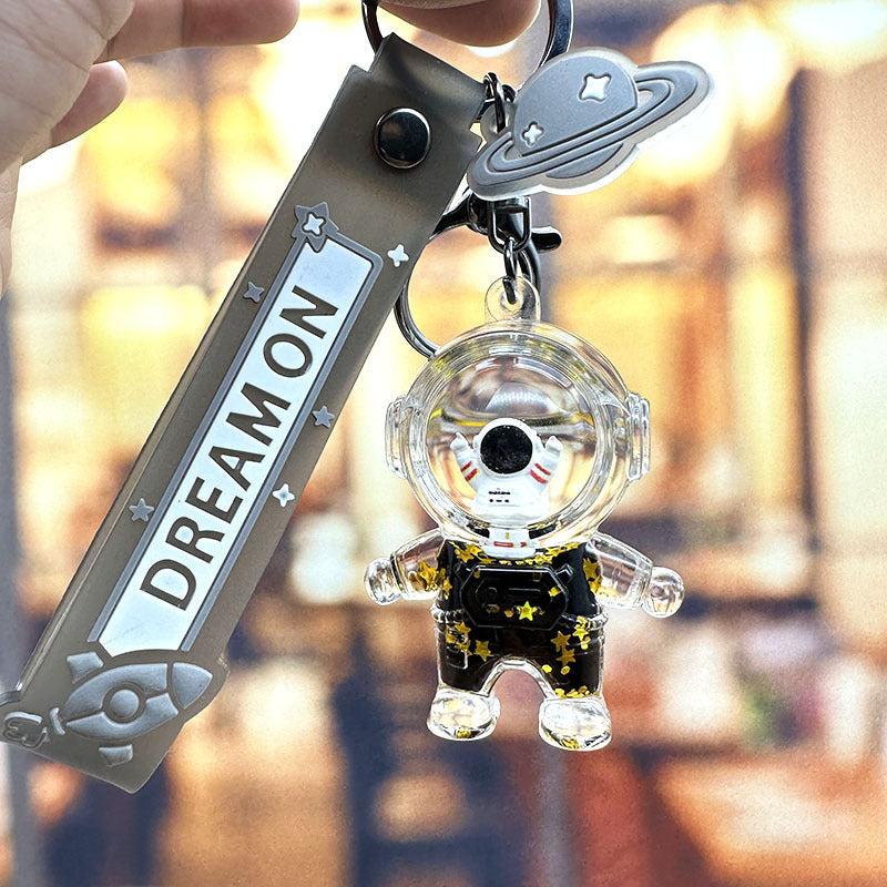 The Floating Astronaut Keychain - A Mini Universe in Your Pocket
