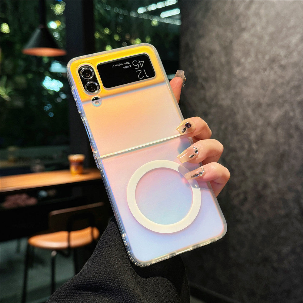 Laser Frosted Magnetic Case Cover for Samsung Flip Serie