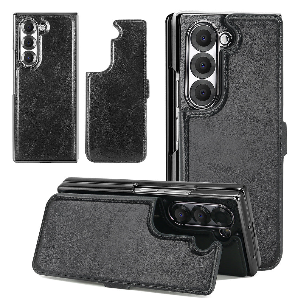 Removable Magnetic Wallet Case Cover for Samsung Fold Series