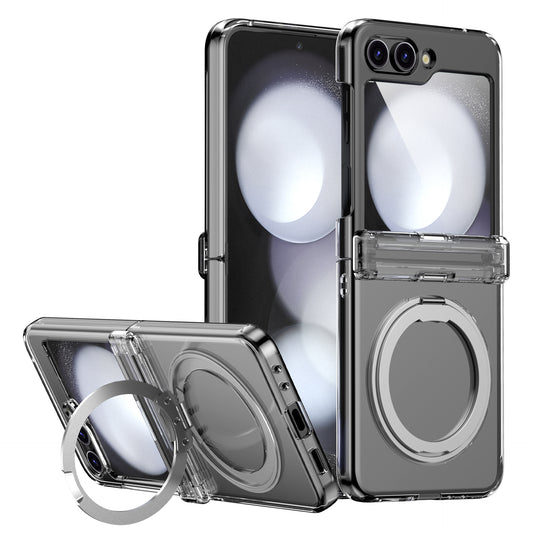 Solid Color Case with Folding Magnetic Stand Case Cover for Samsung Flip Series