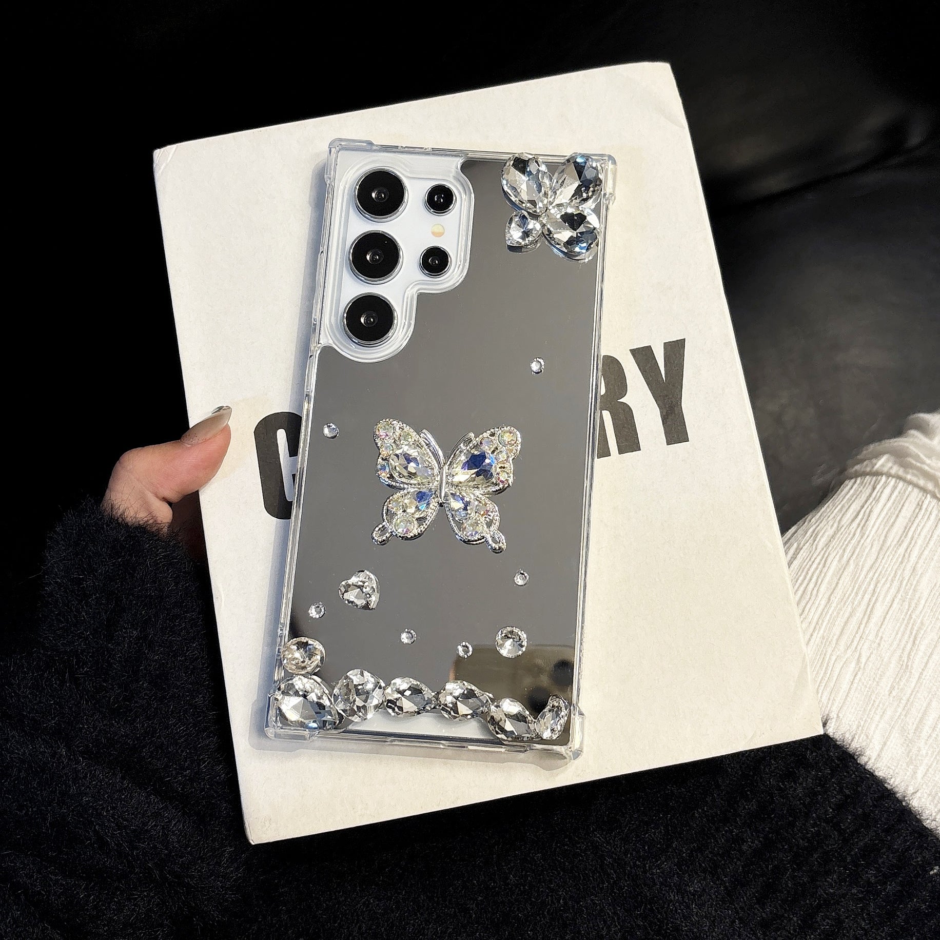 Oversized Diamond Mirror Case Cover for Samsung S Series
