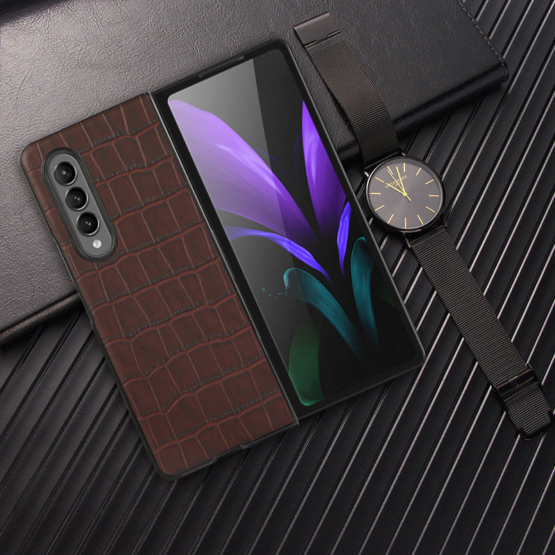 Crocodile Skin Case Cover for Samsung Fold Series