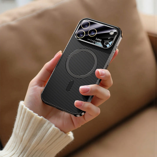 Carbon Fiber Backplate Magnetic Case for iPhone - Buy 2: FREE SHIPPING🛫 & 40% OFF 2nd🔥